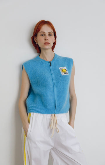 Smiley zipper Vest