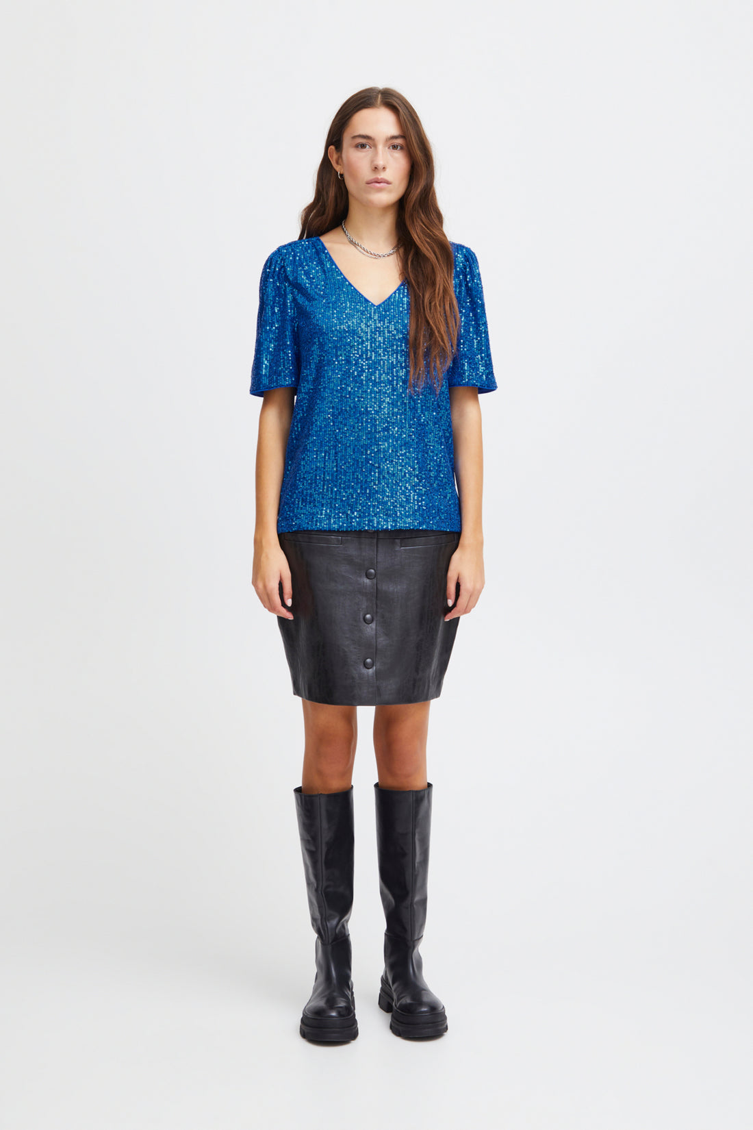 Lapis Blue T-shirts - Ihfauci Ss2 Top van Ichi
