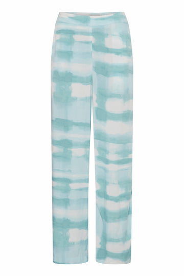 Nile Blue Graphic aop Broeken - Ihvianca Pants van Ichi