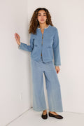 Kate Denim Light Blue Broeken - Ihkate Denerim Pants van Ichi