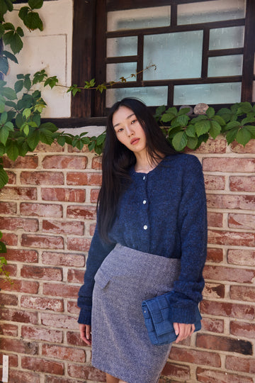 Cardigans - Ihbelablue Cardigan van Ichi