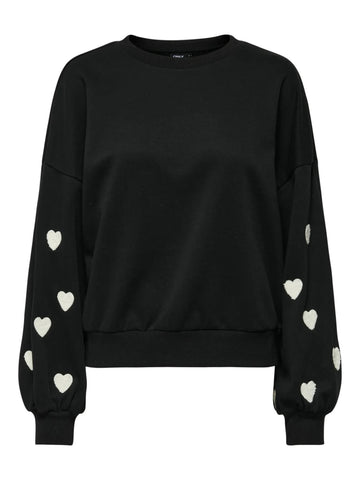 Black Sweaters - Onlmacy L/S O-Neck Sweat van Only