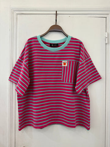 Love Smile striped Tee
