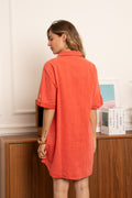 Jurken - Button cotton dress van Kilky