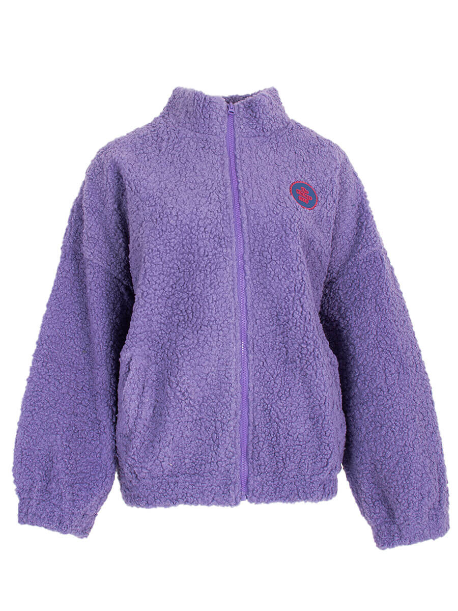 purple one size Cardigans - Teddy zip vest van Meisjes