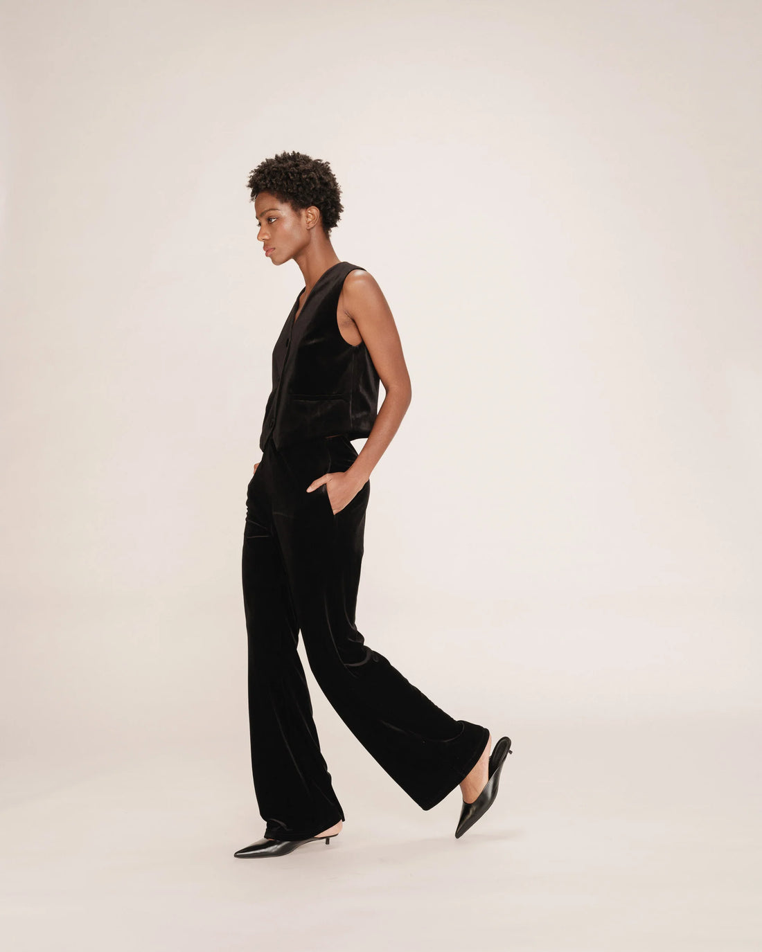 Broeken - Tiger Velvet Pantalon van Grace and Mila