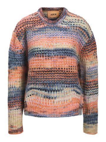 Maritime blue Pulls - Jxsimone Space Dye Crew Neck Knit van JJXX