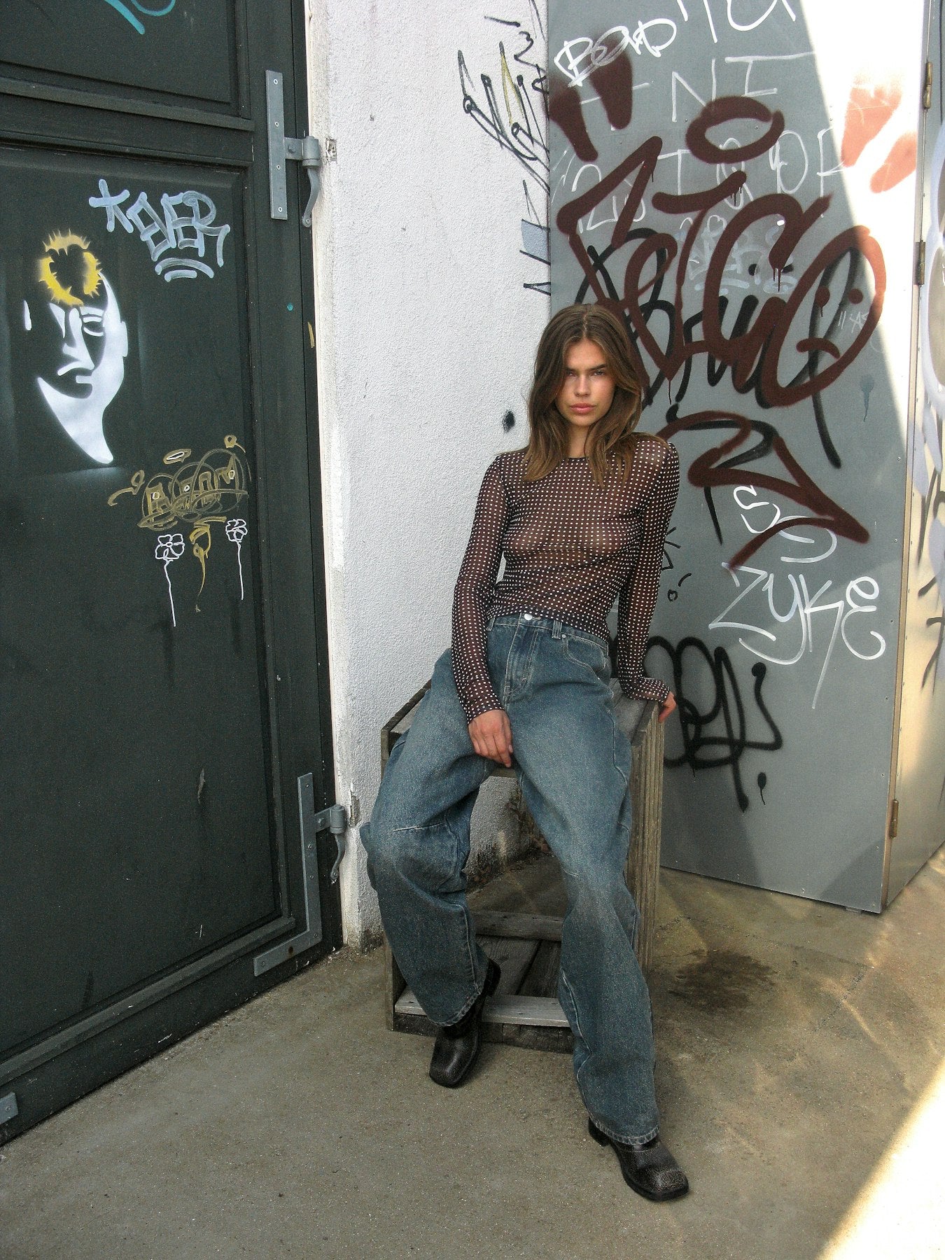 Jeans - Nmhazal Hw Barrel Jeans Vi586Mb Noos van noisy may