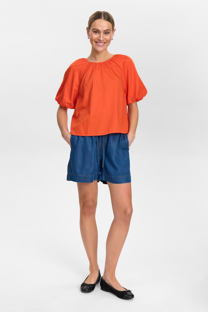 Cherry Tomato Shirts - Nutrine Blouse - Gots van Numph