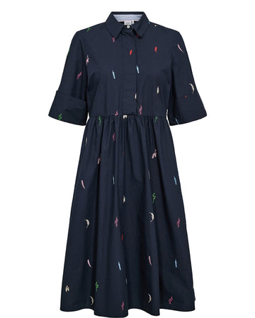 Dark Sapphire Jurken - Nukiva Dress van Numph