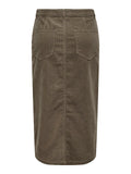 Rokken - Onlmoxie Hw Long Slit Corduroy Skirt van Only