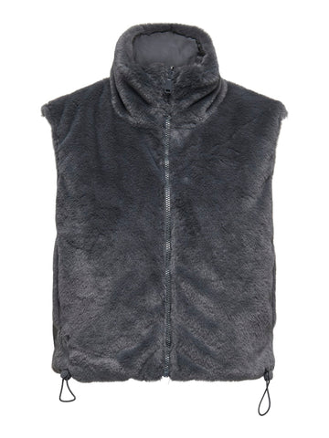 Blackened pearl Cardigans - Onldana Life Faux Fur Waistcoat van Only
