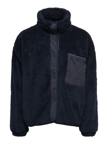 Night sky Jassen - Onlcontact Life Oversized Teddy Jacket van Only