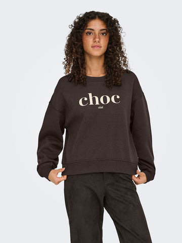 Sweaters - Onlbest L/S Print Crew Neck Sweat van Only