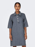 Grey Denim Jurken - Onlgry S/S Dress Grey Denim van Only
