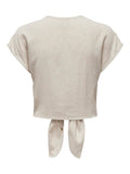 Shirts - Onlsiesta Ss Knot Linen Bl Shirt Noos van Only