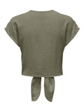 Shirts - Onlsiesta Ss Knot Linen Bl Shirt Noos van Only