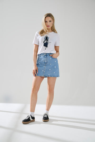 Rokken - Onlstella Daisy Short Denim Skirt noos van Only