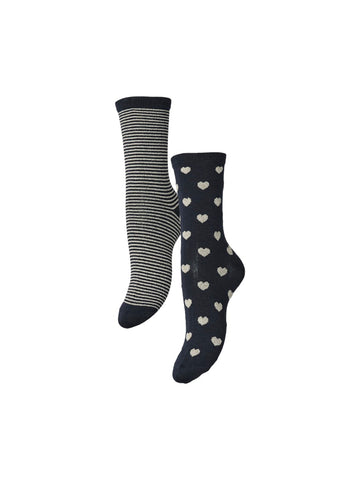 Sky captain ONE SIZE Sokken - Pcnina Socks 2-Pack van Pieces
