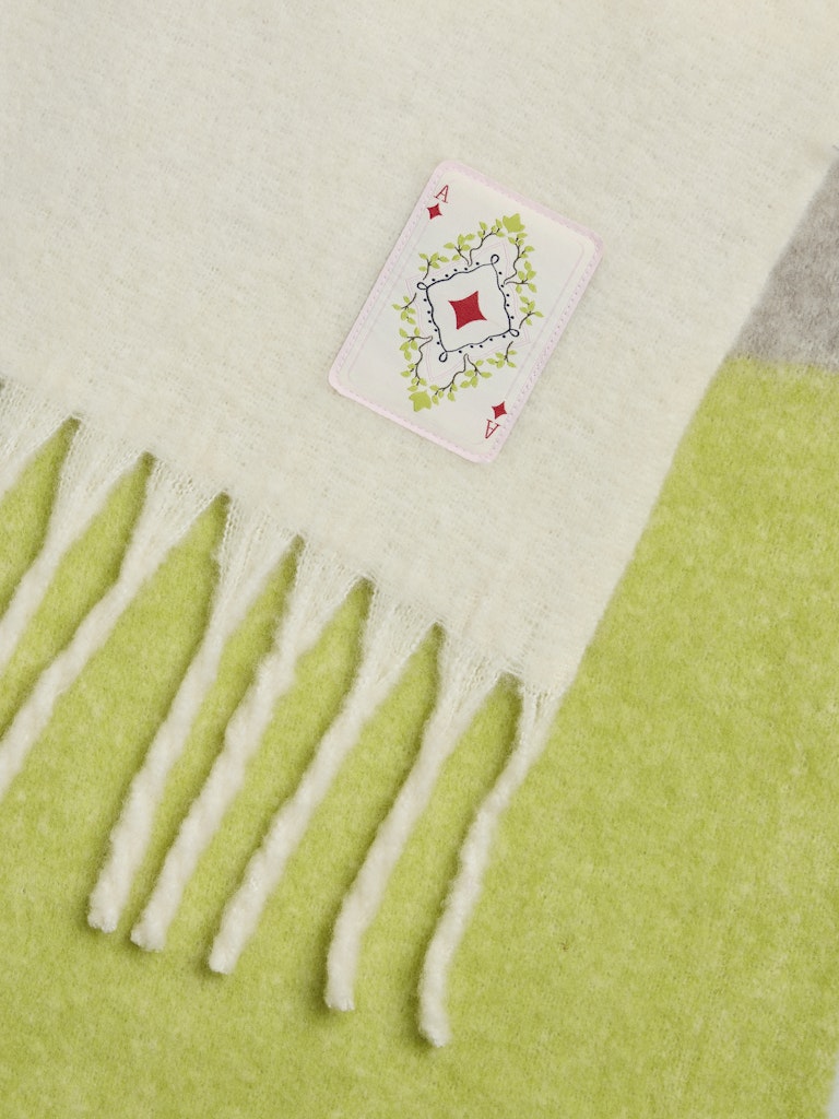 Cloud dancer ONE SIZE Sjaals - Pcmili Wool Blend Long Scarf van Pieces