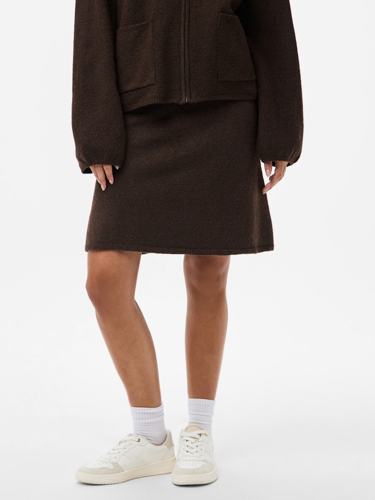 Hot fudge Rokken - Pcjunna Hw Short Knit Skirt van Pieces