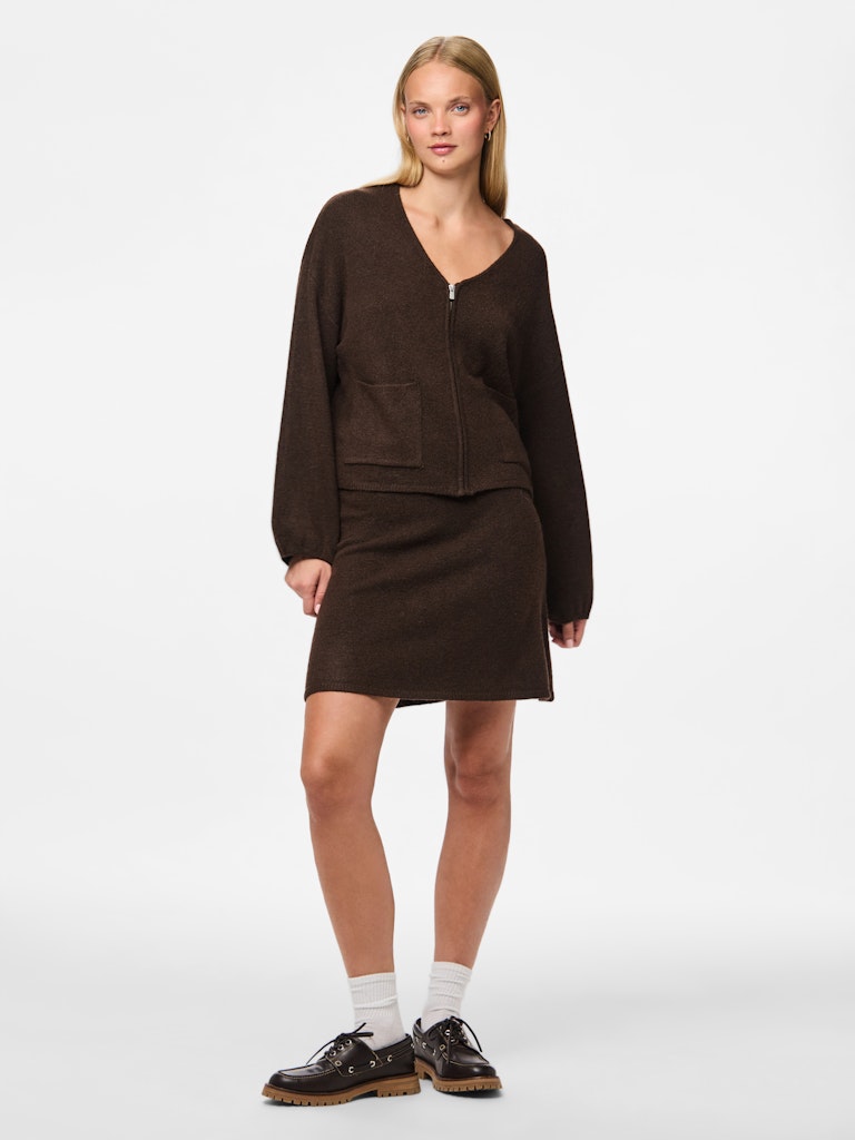Rokken - Pcjunna Hw Short Knit Skirt van Pieces