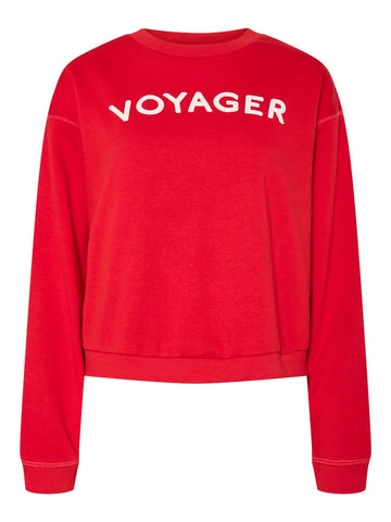 Goji Berry VOYAGER Sweaters - Pcfoya Ls Sweat van Pieces