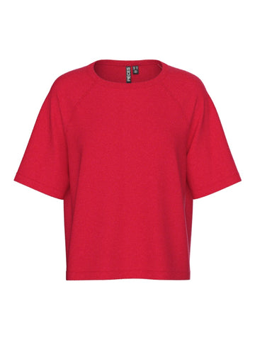 Lollipop MELANGE Pulls - Pcbree Ss O-Neck Knit Noos van Pieces