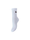 Bright white coffee ONE SIZE Sokken - Pcmolly Embroidery Socks D2D van Pieces