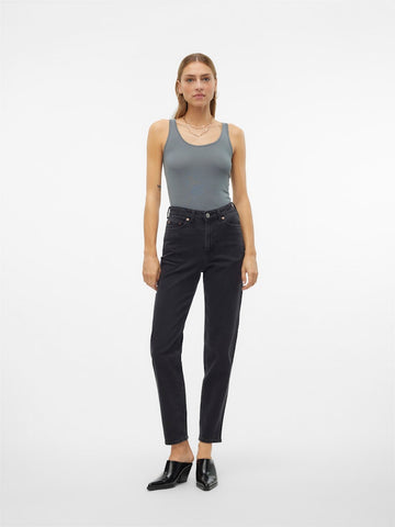 Jeans - Vmtessa Hr Mom Jeans Ra220 Dark Grey Noos van Vero moda