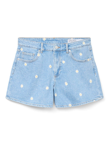 Light blue denim Shorts - Vmtess Mr Short Denim Daisy Shorts van Vero moda
