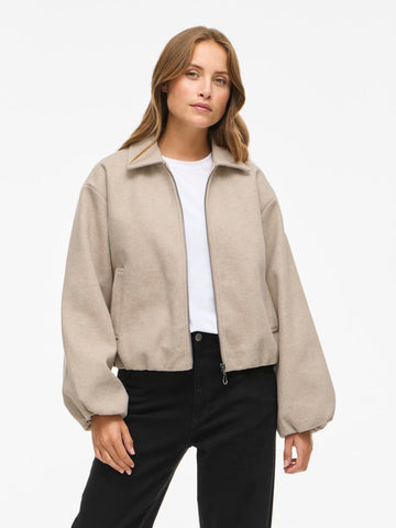 Jassen - Vibalou Ls Short Jacket van Vila