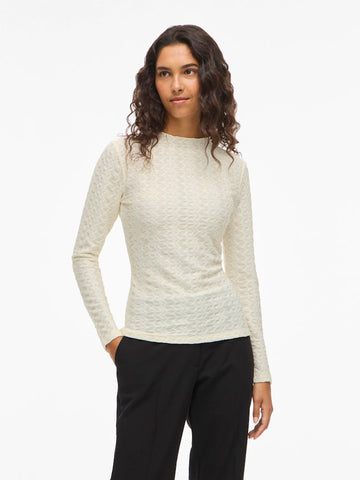 Tops - Visagara Funnelneck L/S Top van Vila