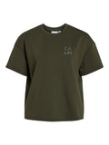 Deep Depths Tops - Vireflect O-Neck S/S Top van Vila