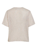 Tops - Vipatzy S/S Glitter Top van Vila