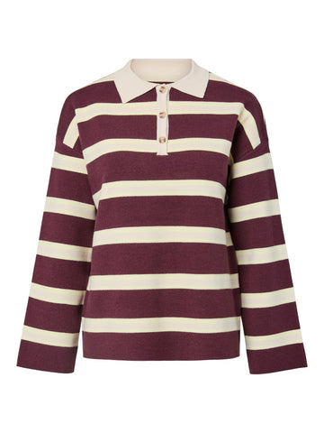 Port royale Pulls - Yasisabell Ls Polo Knit Pullover - D2D van Y.A.S