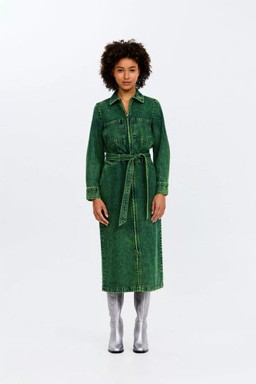 green bright Jurken - Diegol Dress van CKS