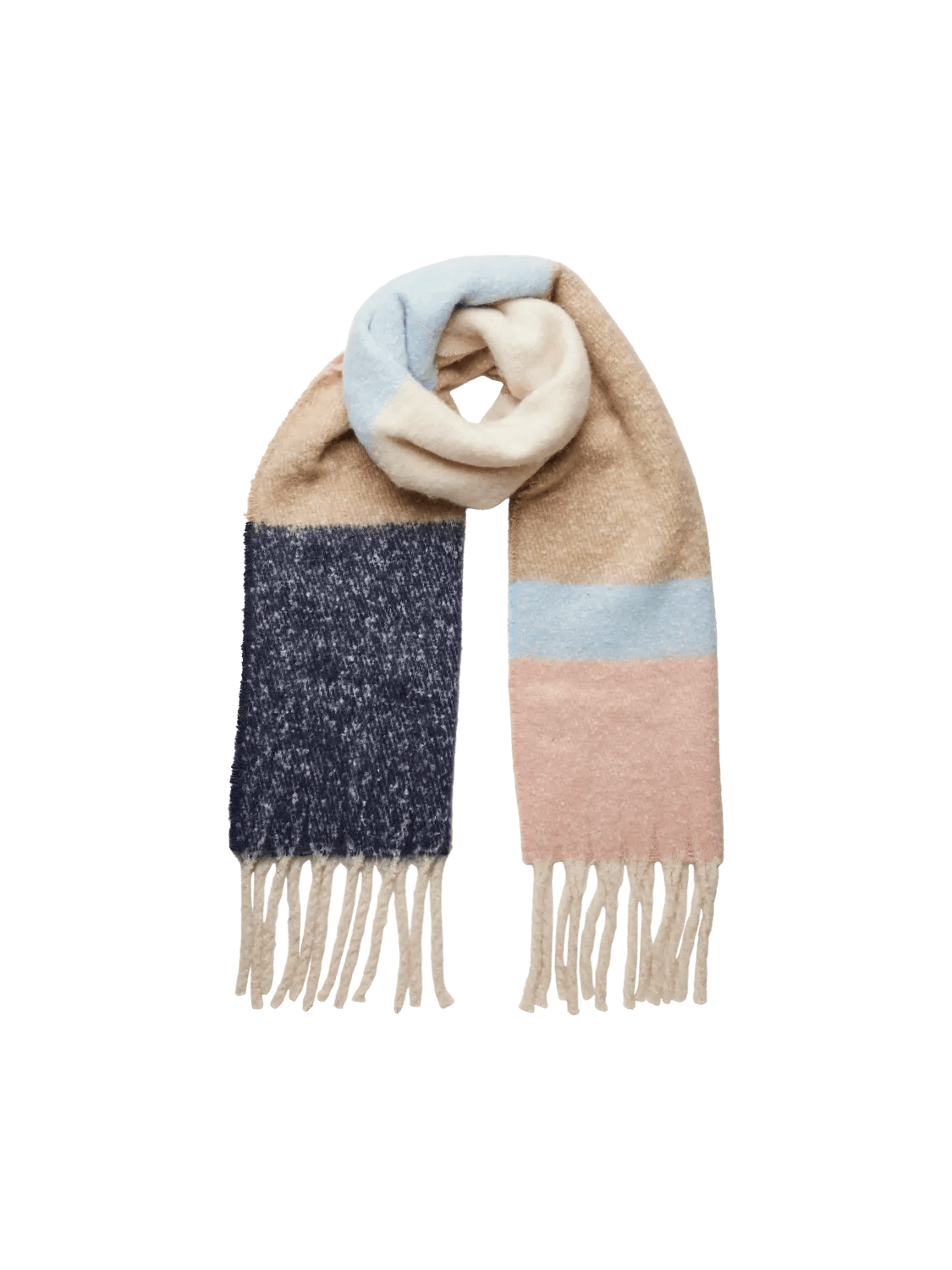 Airy Blue COLOUR BLOCKING ONE SIZE Sjaals - Pcbea Long Scarf Noos - AW24 van Pieces