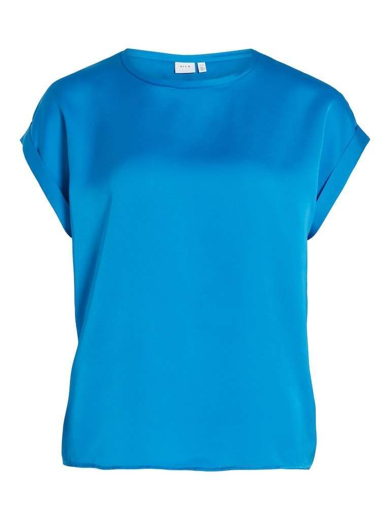Cloisonné Tops - Viellette S/S Satin Top Noos - SS24 van Vila