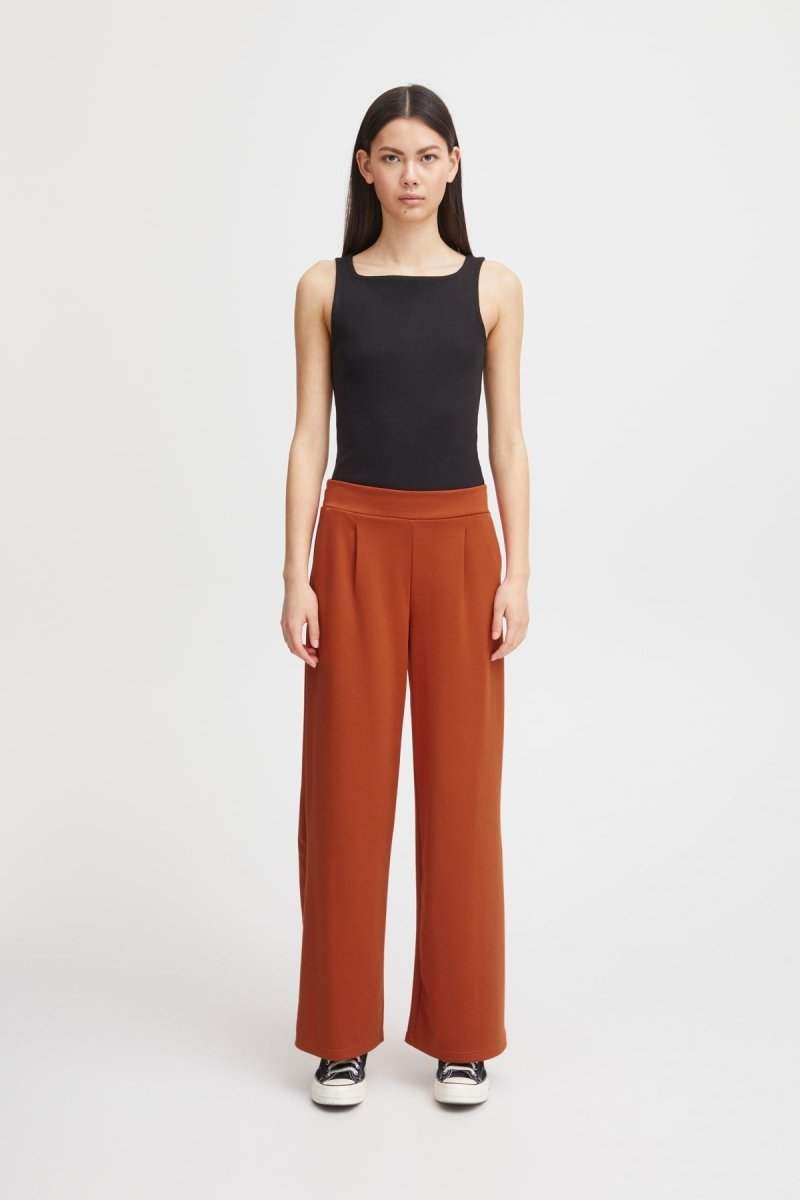 Ihkate Sus Long Wide Pants 2- koop Broeken van Ichi bij Tweemeisjes