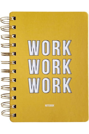 yellow Gifts - Notebook work work work van Studio Stationary