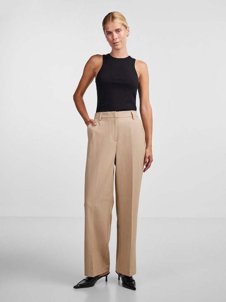 Black Broeken - Yaslikka Hw Wide Pants Noos van Y.A.S