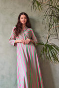 Katydid AZELIA PINK Jurken - Yassavanna Long Shirt Dress Noos van Y.A.S