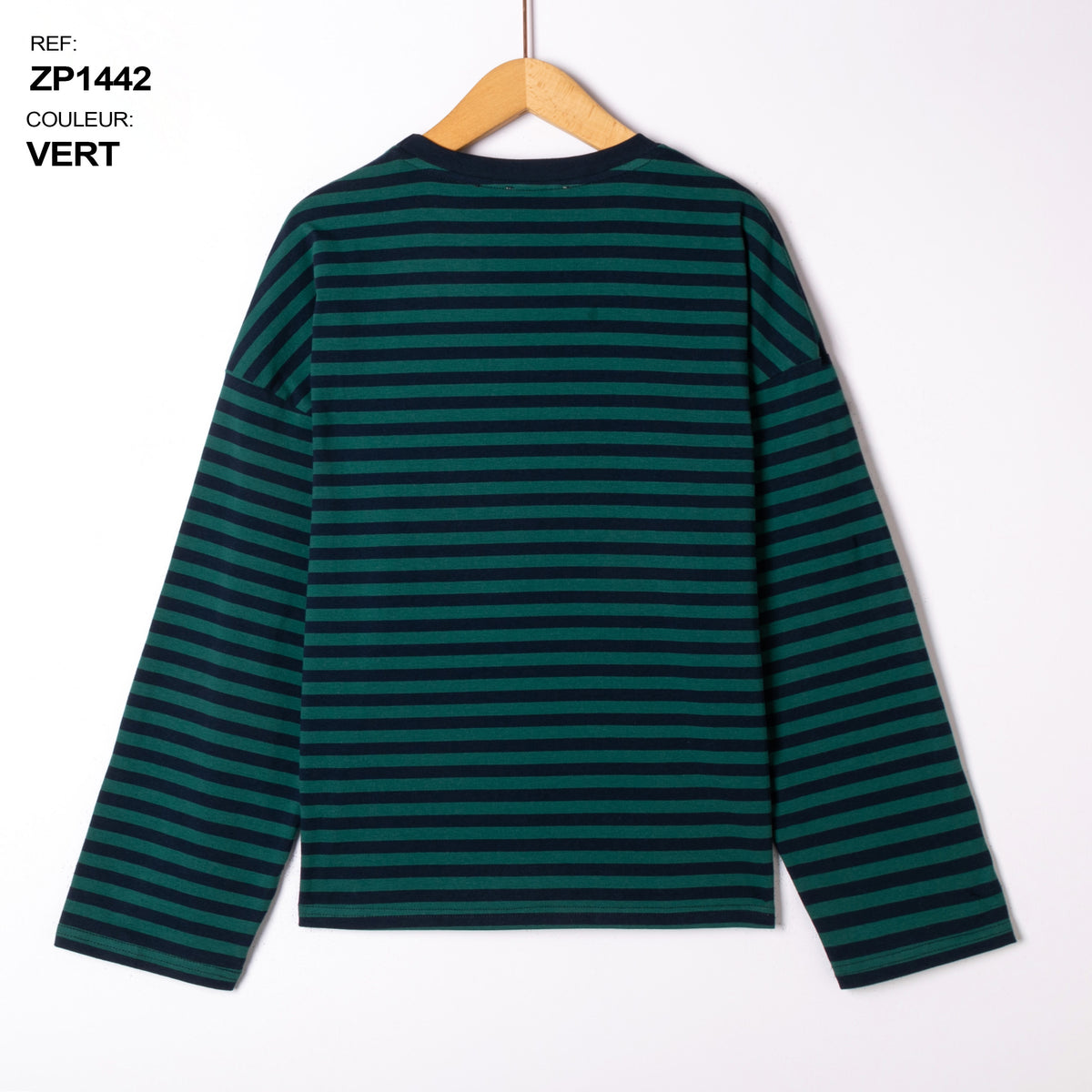 zp1442 contrast border longsleeve