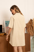 Jurken - Button cotton dress van Kilky
