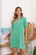 Jurken - Veja V-neck cotton dress van Kilky