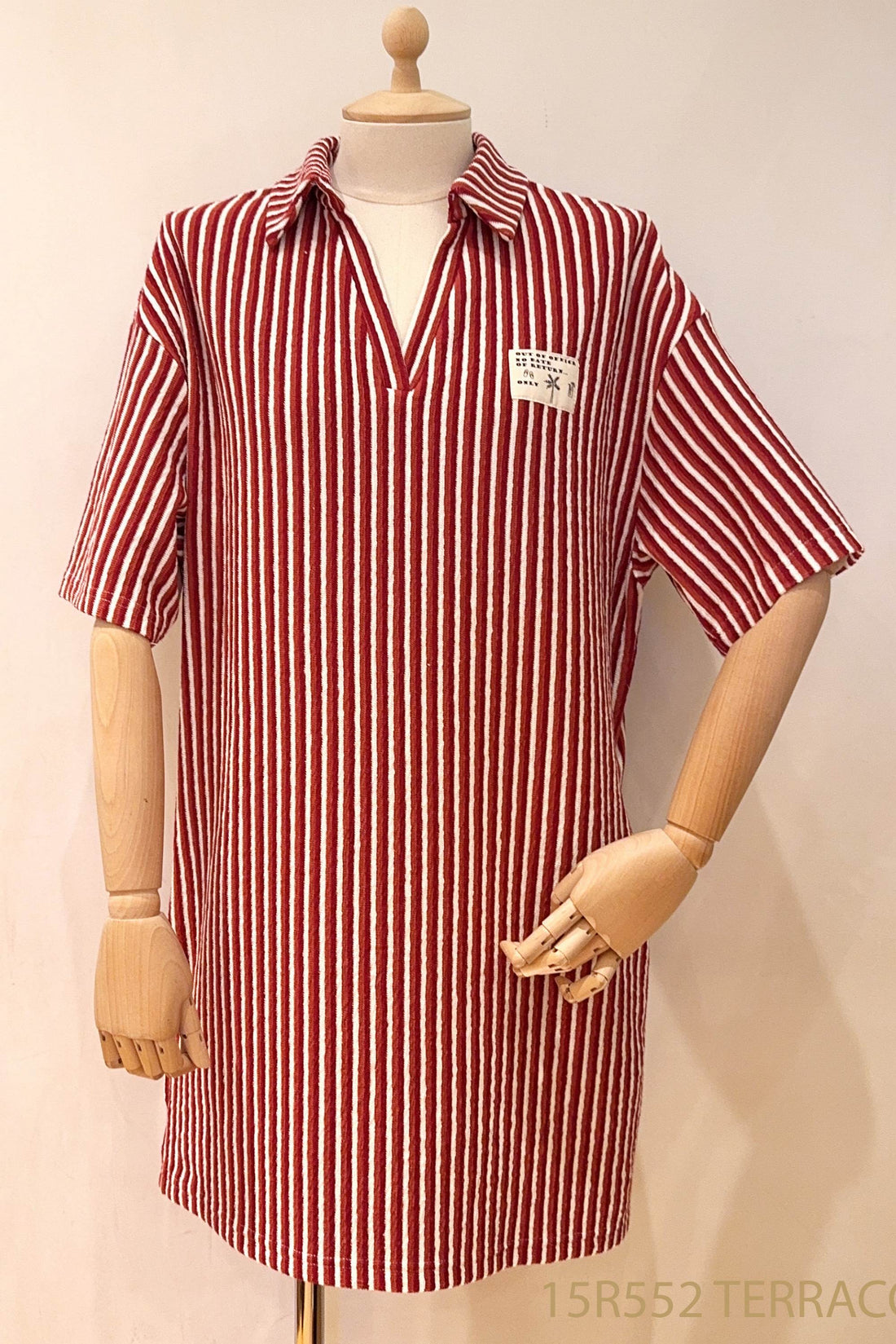 terracotta stripes Jurken - Out of office dress van Meisjes