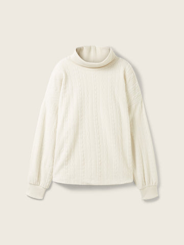 Cozy cable sweater