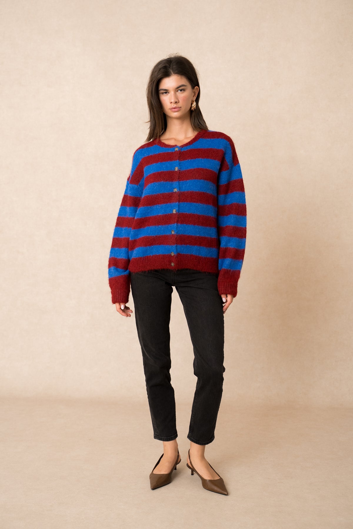 Bira striped cardigan