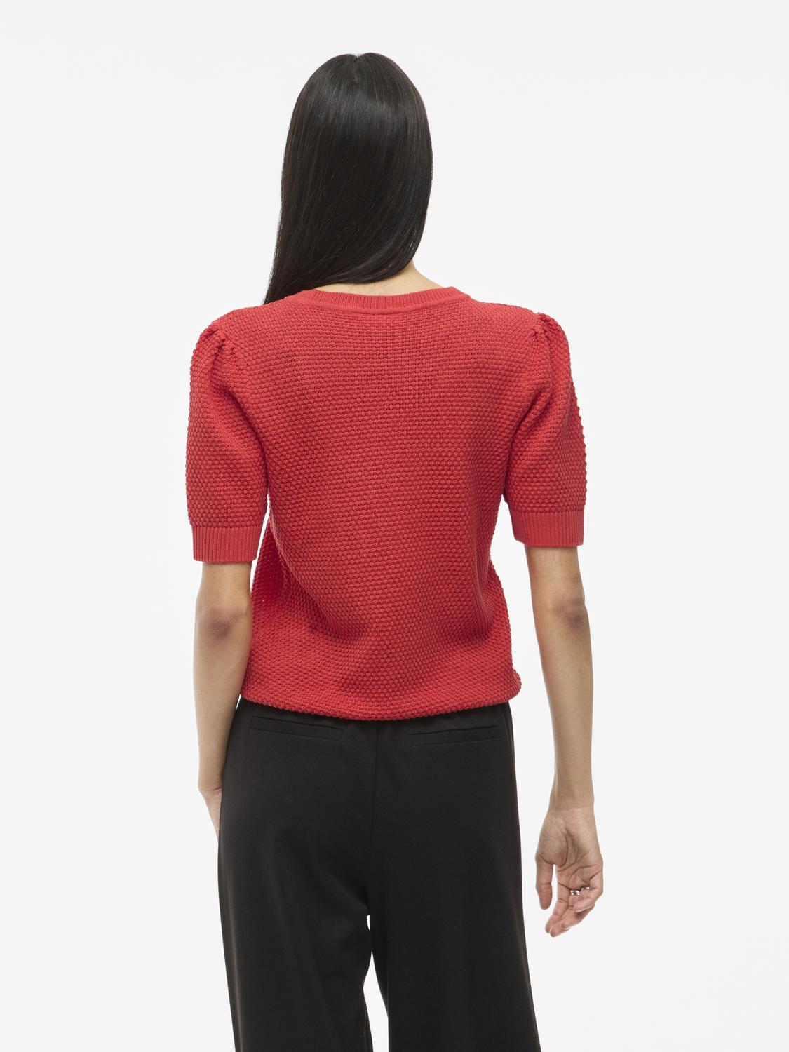 Knitwear - 30% Vidalo O-Neck S/S Knit Top - Noos van Vila